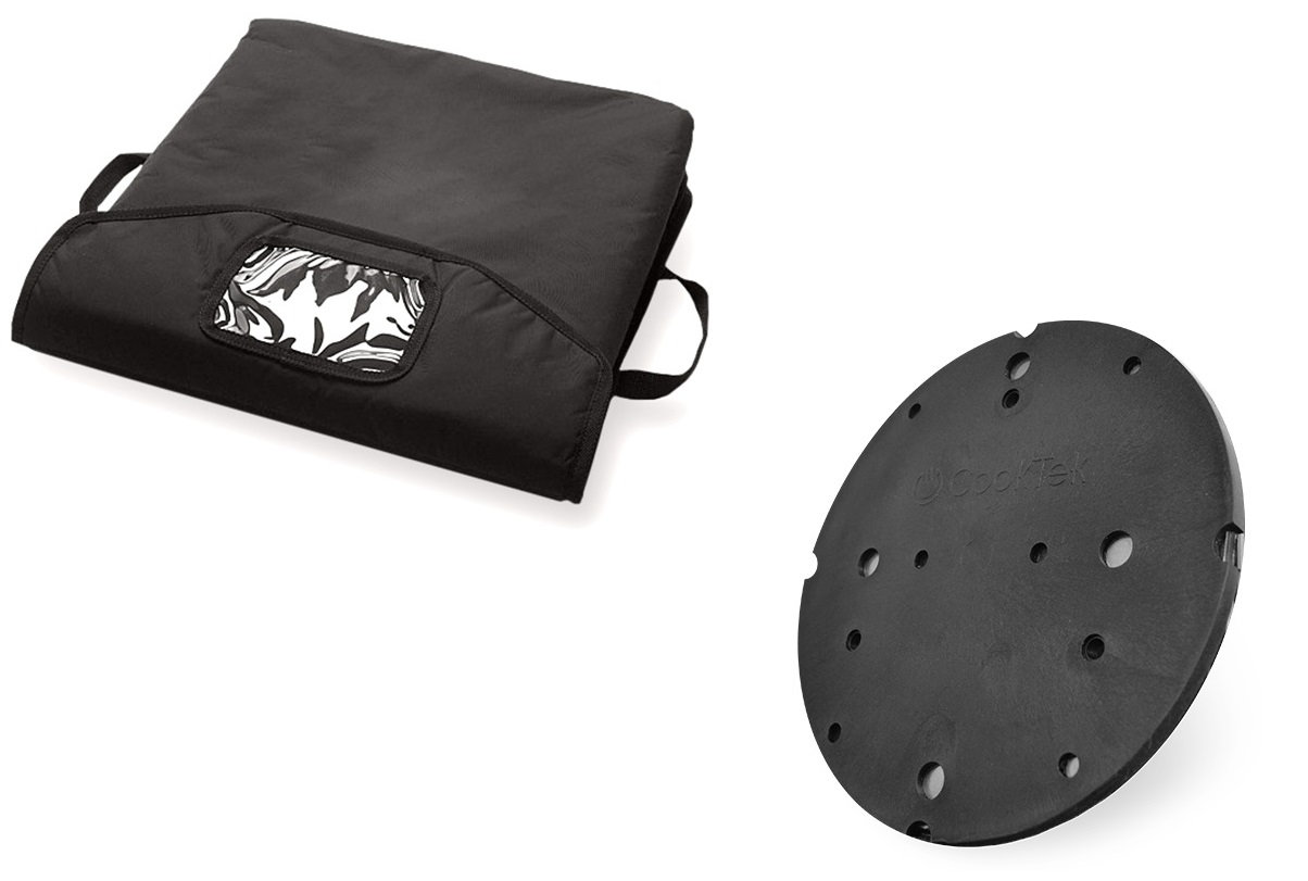 CookTek PB-5 Black Pizza Bag with tray and disc