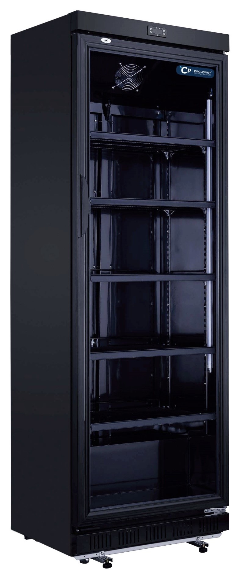 Coolpoint CX408E Club Black Single Door Tall Upright Cooler