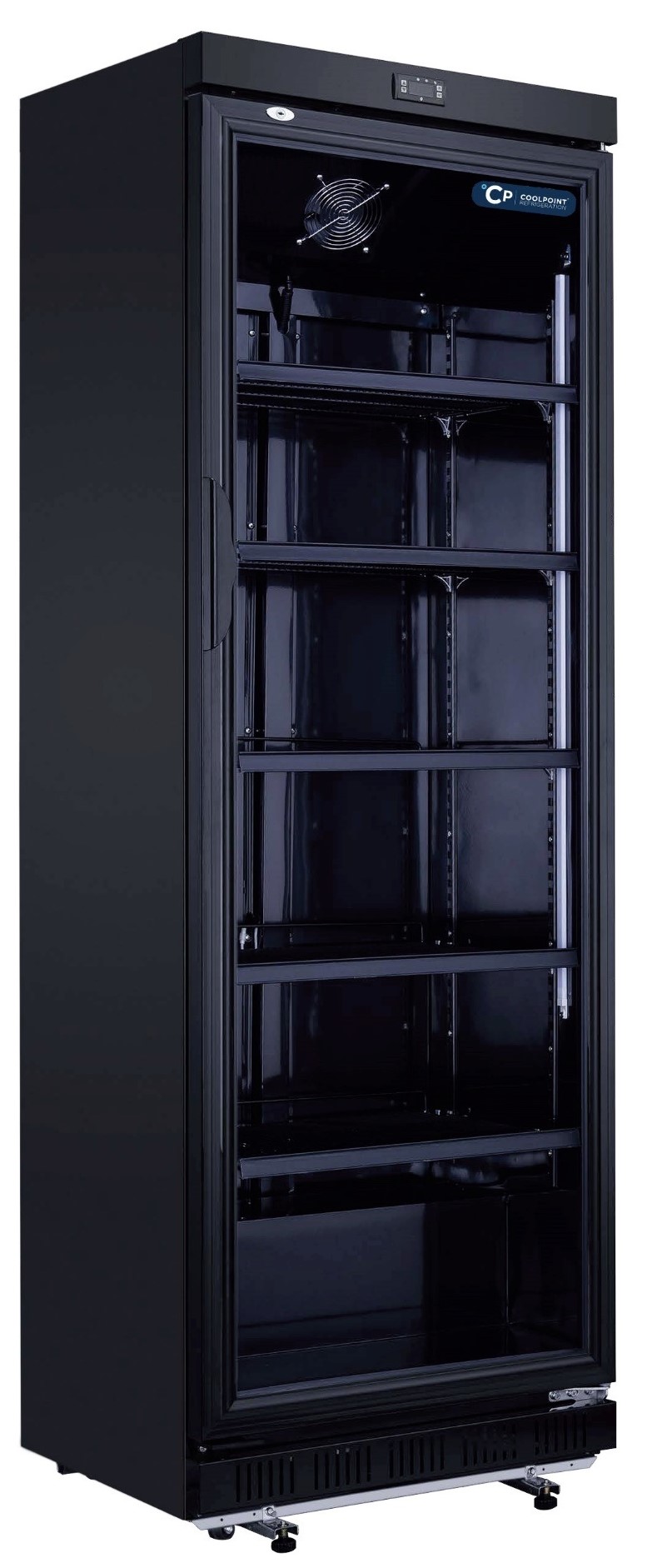 Coolpoint CX409E Club Black Single Door Tall Upright Wine Storage Cabinet