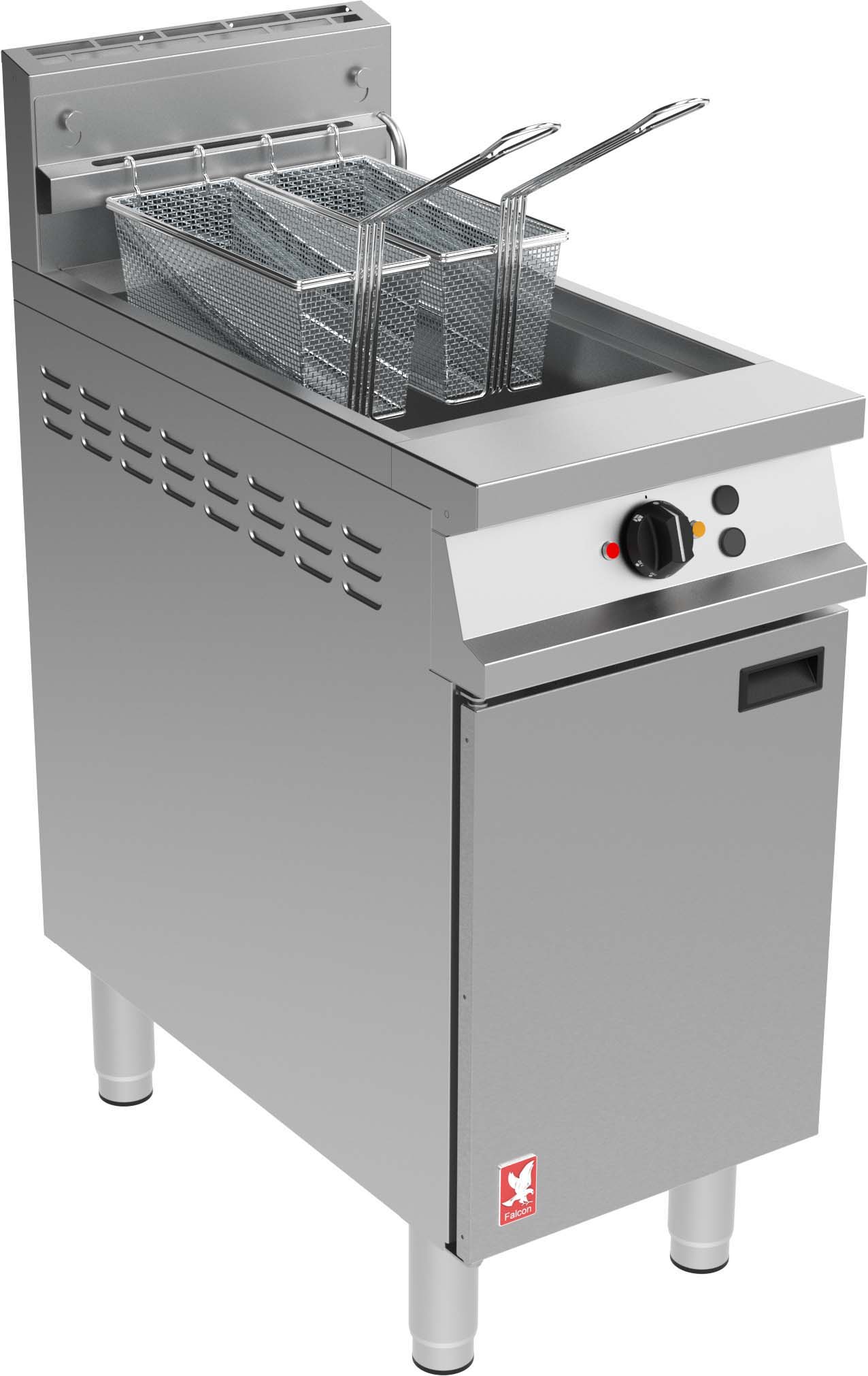 Falcon Dominator Plus G3840F Single Pan Twin Basket Gas Fryer with Filtration