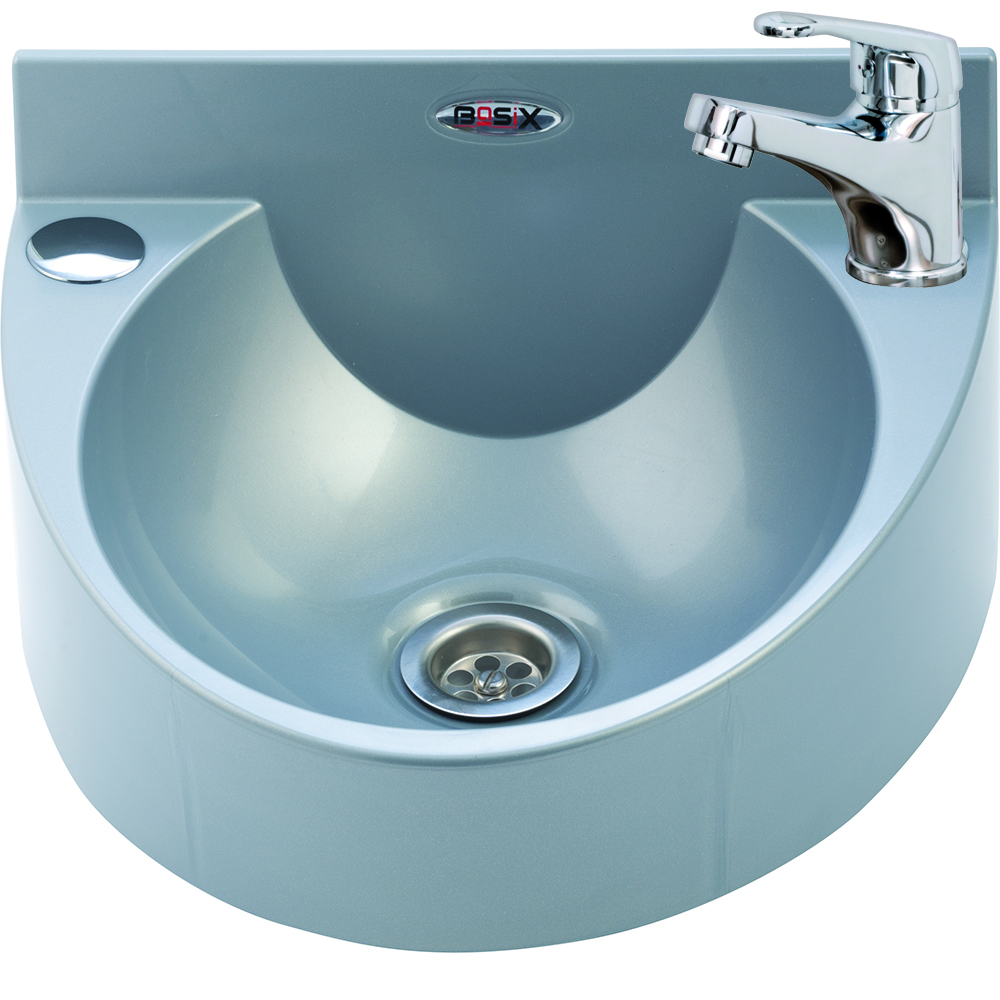 Mechline BaSiX WS1-MM Grey Polycarbonate Hand Wash Basin 